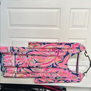 Lilly Pulitzer Pink and Blue Floral Dress